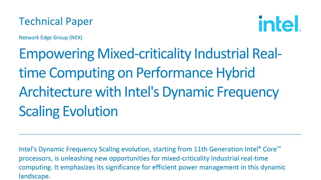 Empowering Mixed-Criticality Industrial Real-Time Computing with Intel's DVFS Evolution