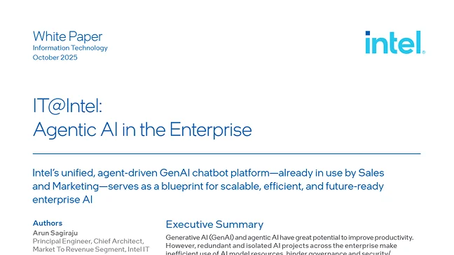 IT@Intel: Agentic AI in the Enterprise