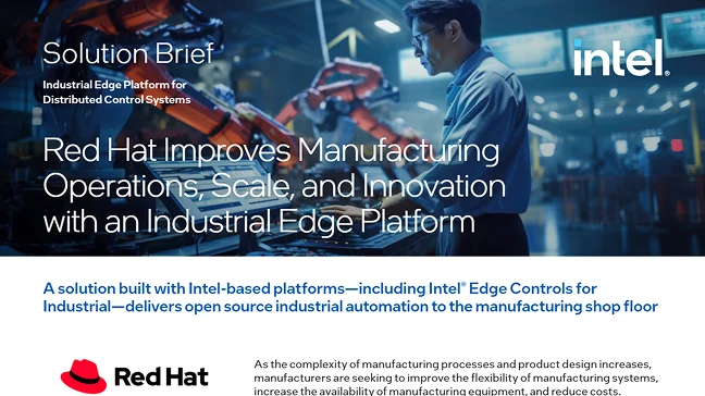 Intel Red Hat Industrial Edge Platform Solution Brief