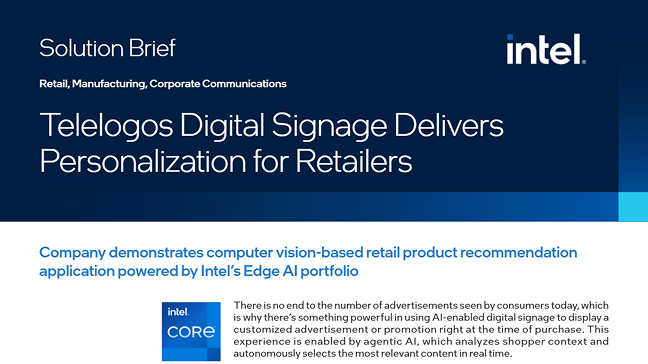 Telelogos Digital Signage Delivers Personalization for Retailers