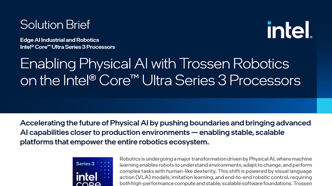 Enabling Physical AI with Trossen Robotics on the Intel® Core™ Ultra Series 3 Processors