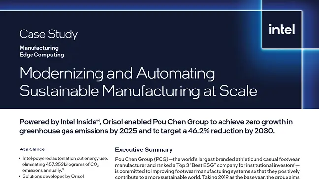 Modernizing and Automating Sustainable Manufacturing at Scale