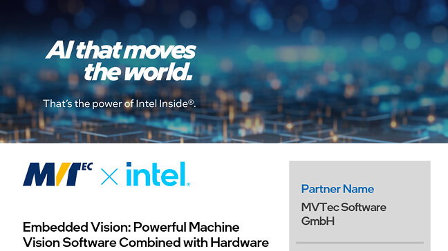 Embedded Vision: Powerful Machine Vision Software Combined with Hardware and CPU Architectures
